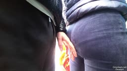 thick ass pawg gets boner in crack
