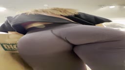 Candid Cum Bubble Booty Retail Worker