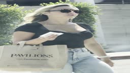 Candid Cum Blonde Girl Jeans At Street