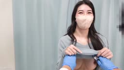 柔らか美巨乳美人妻のおっぱいチカンセクハラ揉みワクチン接種純白パンティから陰毛【素人z
