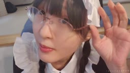 メイドコスでご奉仕練習