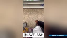 In a supermarket, a black man masturbated behind a short woman and ejaculated on her.