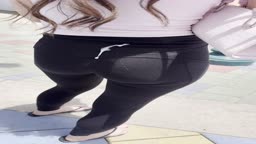 White Girl Waiting for Boyfriend Gets Cum And He Wipes It Off Her Ass