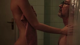 in the bathroom