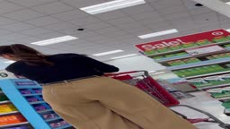 Chubby Target Worker Gets A Cum Load