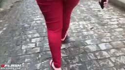 Cum on ass and touch 8