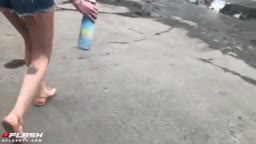 Cum on ass and touch 12