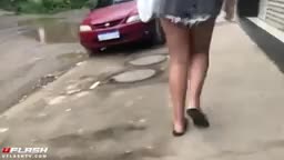 Cum on ass and touch 18