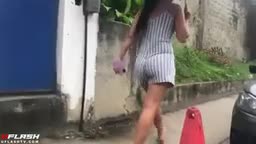 Cum on ass and touch 18