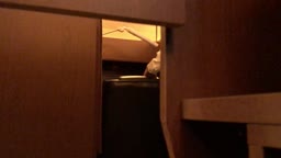 ネットカフェ見せつけ　店員【再投稿】