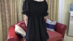 黒マスク美女