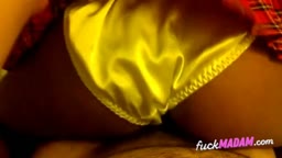 Amateur Couple's Satin Panty Sex Tape