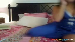 Asian Girl Masturbating with Sex Toy on Webcam