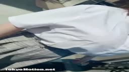 爆乳jd(19)の散歩(制服)