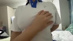 台湾J◯ 胸揉み