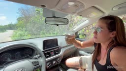 April Bigass public piss drinking