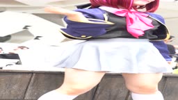 コスプレ撮影イベント　パンチラ