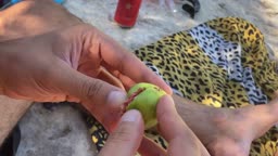 二組のカップルで旅行中トップレスになる1:00