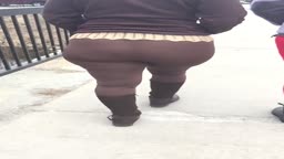 Latina in See-Through Spandex.