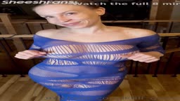 Kaliknockers Blue Lingerie sucking fat cock
