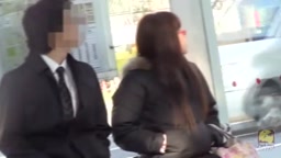 バス痴漢　ぶっかけ キレ気味