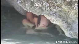 couple caught fucking on beach