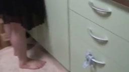 Japanese bubby fucks amateur girl in the kitchen