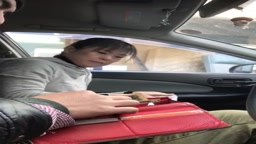 Passenger seat blowjob