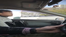 Passenger seat blowjob