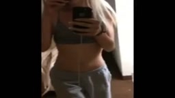 Cute 18 years old teen shows her tight pussy and ass