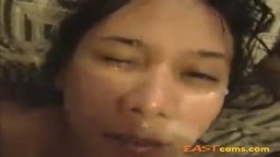 Asian girlfriend cumshots