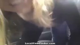 milf slut masturbate in her car