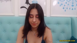 Lewd Brunette Babe And Her Satisfying Performance Live