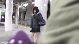 【電車痴漢】顔出し制服JK★またもJC？あるいはJK1!★文系色白美少女★ジュニア用綿パンツから大量のお漏らし