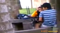 Paki indian public sex on bench