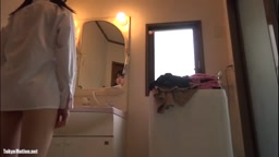 JKの妹がお風呂に行くので盗撮してみた