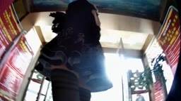 中国のコスプレイヤー 逆さ撮り 2