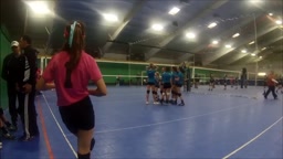 Girl pee desperation during volleyball game