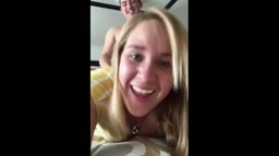 Cute amateur blonde gets fucked from behind