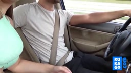 Sucking cock on a road trip