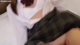 大人しそうな制服J系が初円光