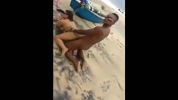 They Take Turns Taking Dick On The Beach