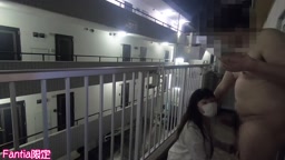 ベランダでハメ撮り
