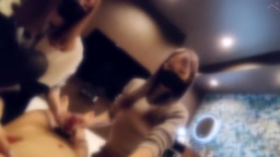 無　個撮　ギャル友2人と3P連続中出し