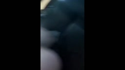 Blonde college girl with braids sucks cock in the car