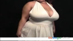 HUGE TIT BBW White Dress