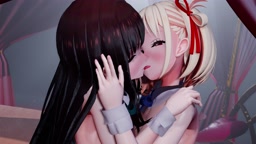 ちさたきが百合キス貝合わせで潮吹きしちゃう動画♡